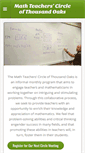 Mobile Screenshot of mathteacherscircleto.org